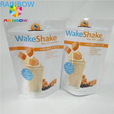 Resealableジッパーの袋袋のミルク-光沢のある終了する完全な印刷を包む茶粉--を立てて下さい