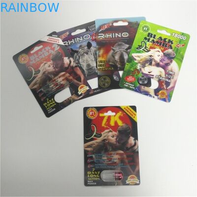 マンバの男性の強化の丸薬のための3d印刷を包むディスプレイ・ケースのプラスチック包装