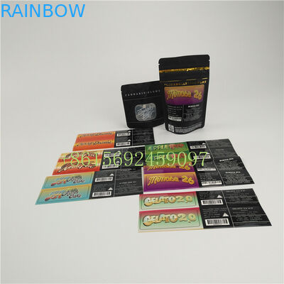 湿気の防止3.5gジッパーの上袋は、袋のジャングルの男の子のステッカーのマイラーの包装を立てます