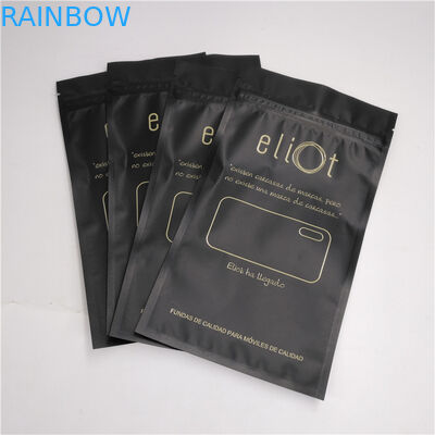 イヤホーンの電話箱の包装の最下のガセットはプラスチックZiplockによってカスタマイズされるサイズを袋に入れます