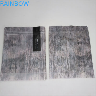 プラスチック ジッパー ロックの底グウの化粧品の包装は明確な前部が付いているマイラーの袋を立てます