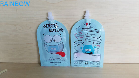 再使用可能なベビーフードの口の袋の食糧飲み物ジュースのミルクの容器のSealable袋