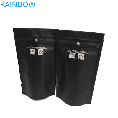 無光沢の黒い子供の抵抗力があるジップ ロック式の袋の臭いの証拠はSativaインドの雑草THCマイラー袋を運びます