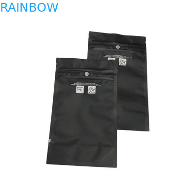 無光沢の黒い子供の抵抗力があるジップ ロック式の袋の臭いの証拠はSativaインドの雑草THCマイラー袋を運びます