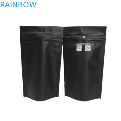 無光沢の黒い子供の抵抗力があるジップ ロック式の袋の臭いの証拠はSativaインドの雑草THCマイラー袋を運びます