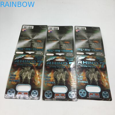 サイ7は5000 3Dペーパー男性の性の丸薬ディスプレイ・ケースを包むまめカードを要約します