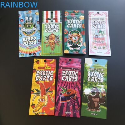 エキゾチックなカート ジップ ロック式のマイラーを包むVapeのカートリッジCbdオイルのプラスチック袋は0.5ml 1mlを袋に入れます