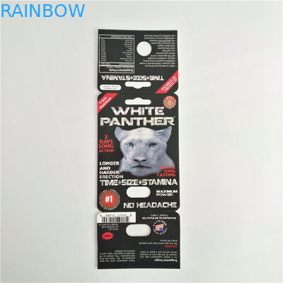 ディスプレイ・ケースとの女性の強化カード注文のロゴを包む7Kヒョウの性の丸薬