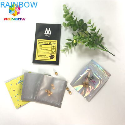 クリア バックの小型3x5インチを包む証拠によってヒート シールされる化粧品のタブレットの丸薬をかいで下さい