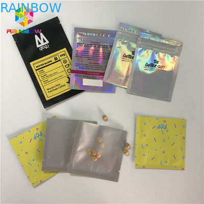 クリア バックの小型3x5インチを包む証拠によってヒート シールされる化粧品のタブレットの丸薬をかいで下さい