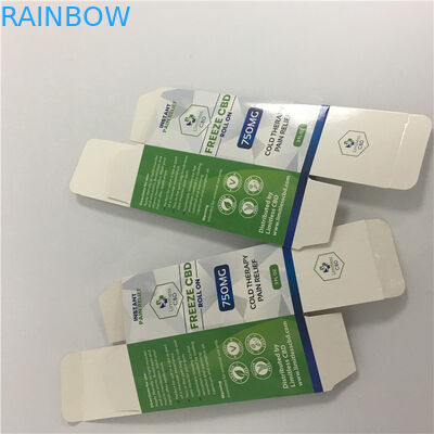 習慣CMYKはロゴの白いボール紙CBD Vape包装箱を印刷しました