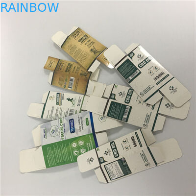 習慣は小箱10ml 30mlの精油のびんCBDオイルの点滴器のびんの包装の紙箱を印刷しました