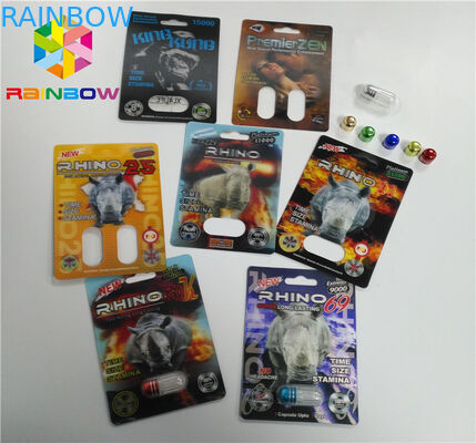 PP 3Dの印刷のサイ69の丸薬のための正常なサイズを包むプラスチックまめカード