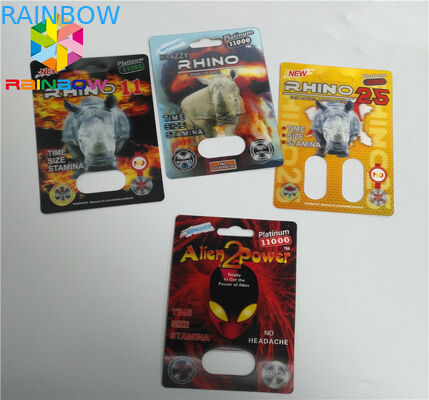 カプセルの容器のまめカード包装の性の丸薬力の耕うん機69 7 3d 6000