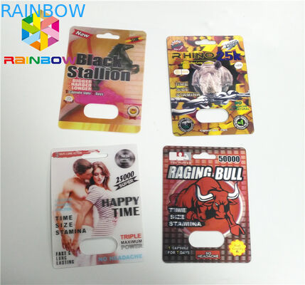 カプセルの容器のまめカード包装の性の丸薬力の耕うん機69 7 3d 6000