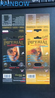 男性力性の丸薬のための性Zen 3D 3Dカード紙箱の包装の首相の効果