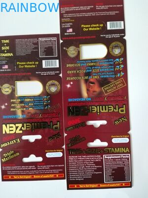 首位の禅の男性の性の性能の強化の堅いroxの丸薬パッケージびんおよびカードの安く新しい設計包装