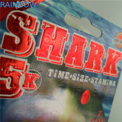 ペーパーまめカード プラスチック弾丸が付いている包装の男性の強化の丸薬パック