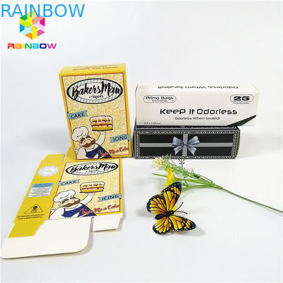 再生利用できる注文のロゴの設計ブランドはギフトの化粧品のためのこつの穴が付いている紫外線熱い押す紙カード箱を印刷しました