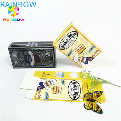 光沢のある光沢がある熱い押すOEMのブランドのロゴは紙箱のギフトの化粧品のまつげの包装のカード箱を印刷しました