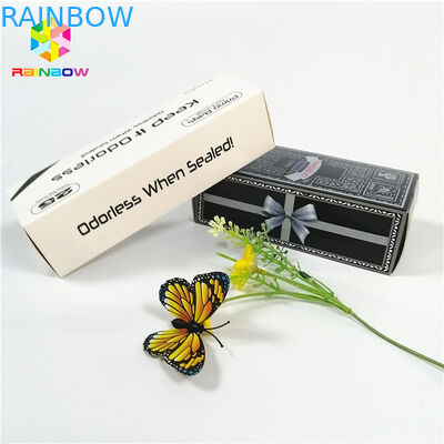 光沢のある光沢がある熱い押すOEMのブランドのロゴは紙箱のギフトの化粧品のまつげの包装のカード箱を印刷しました