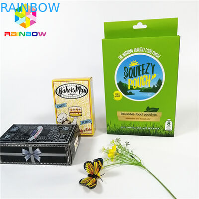 光沢のある光沢があるOEMの設計ロゴは紙カード箱のギフトの化粧品のまつげの包装のカード箱を印刷しました