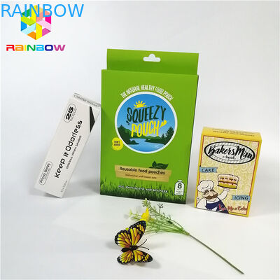 光沢のある光沢があるOEMの設計ロゴは紙カード箱のギフトの化粧品のまつげの包装のカード箱を印刷しました