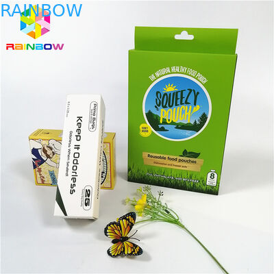 こつの穴が付いているフル カラーのカスタマイズされたロゴの紫外線技術の紙箱はギフトの化粧品の荷箱をびん詰めにします