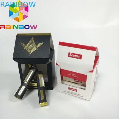 注文の新しいボール紙のクラフト紙の化粧品は贅沢な30ml香水オイルの点滴器のびんの包装箱を囲みます