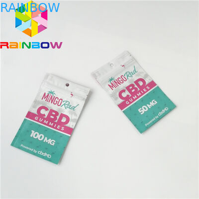 Ziplock CBD粘着性キャンデー袋のグラビア印刷の印刷を包む再生利用できるプラスチック袋