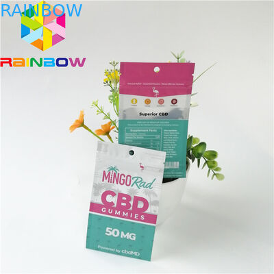 臭いの証拠のジッパーの上CBDの草の香のパックを包むアルミ ホイルのプラスチック袋