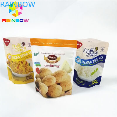 カスタマイズされたプラスチックは袋、耐熱性アルミ ホイルの袋のロゴを立てます