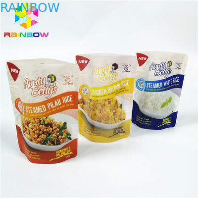 カスタマイズされたプラスチックは袋、耐熱性アルミ ホイルの袋のロゴを立てます