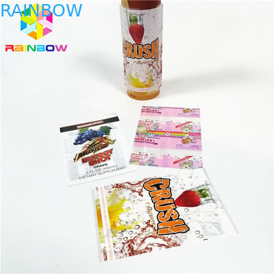 びん箱のために印刷されるStickersshrinkのピンクの付着力の覆いはポリ塩化ビニールの物質的な習慣にスリーブを付けます