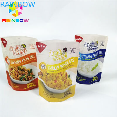 高温真空の貯蔵袋のソースによって蒸気を発する米の包装のための透明なレトルト袋