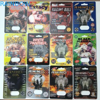 打撃/サイ13の丸薬紙箱の包装の男性の増強物のカプセルのマグナムびんの紙カードを槌で打って下さい