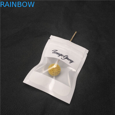 透明な前部光沢のある光沢があるプラスチック ジッパーの袋のネックレスの宝石類のパッキング