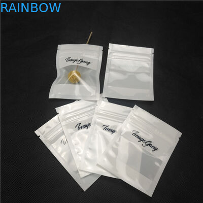 透明な前部光沢のある光沢があるプラスチック ジッパーの袋のネックレスの宝石類のパッキング