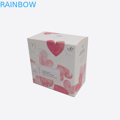 化粧品/石鹸/食糧クッキーのギフトのための折り畳み式の表示紙箱の包装の白いボール紙