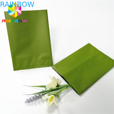 薄緑の背部中心のヒート シールは注文のロゴ ホイルの食糧粉キャンデーの袋を袋に入れます