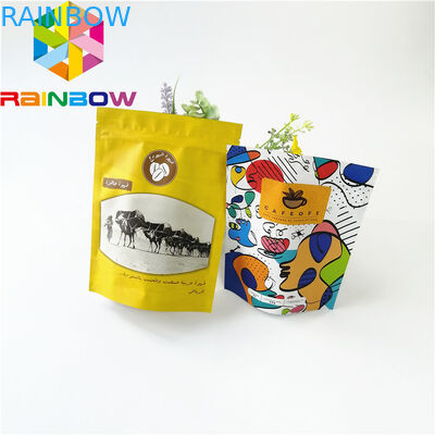 習慣はアルミ ホイルの食品包装のビーフ・ジャーキーのための袋によって薄板にされたジッパー ロックを印刷しました