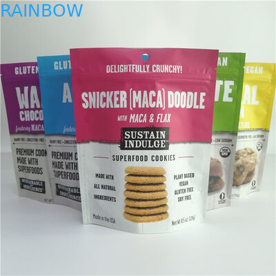 200gアルミニウム ジッパーは蛋白質のための注文のグラビア印刷の印刷を詰める袋を立てます