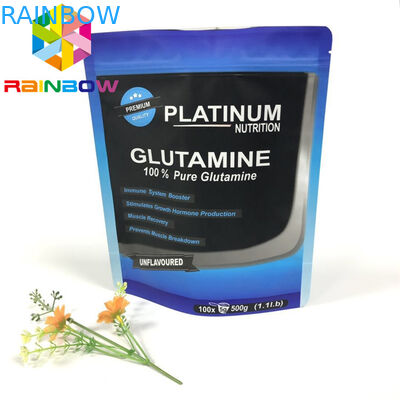 習慣は軽食袋の包装を立てます袋のResealableジップ ロック式の光沢のある終わりを印刷しました