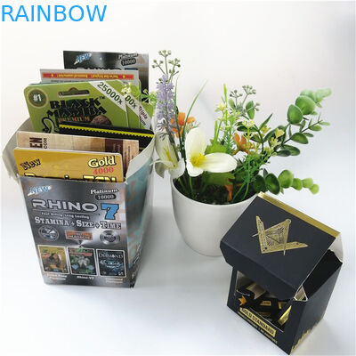 カプセルのための350g 400gのペーパー ディスプレイ・ケースを包む男性の性の強化のプラスチック包装