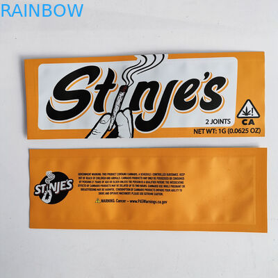 CBDの雑草のインド大麻のためのジッパーの上袋を包む3つの側面のシールのプラスチック袋