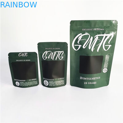 CBDの雑草のインド大麻のためのジッパーの上袋を包む3つの側面のシールのプラスチック袋