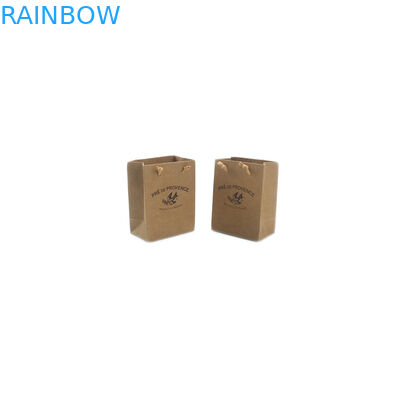 Doypackは袋のハンドルによってリサイクルされる小さいハンドメイドのクラフト紙袋を立てます