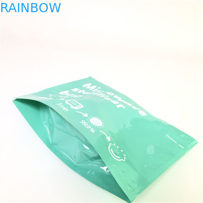 ジッパーのマイクロウェーブ袋の注文の印刷生物分解性の120-180 Micの厚さを立てて下さい