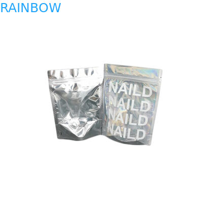 プラスチック レーザー光線写真ホイルの袋の化粧品包装袋のマイラーのきらめき/マニキュアのパッキング