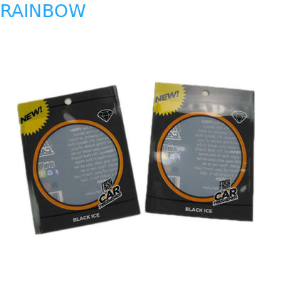 明確な窓3の側面のシールのこつの穴のジッパー ロックの袋